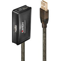 Lindy 42635 hub di interfaccia USB 2.0 480 Mbit/s Grigio, Hub USB