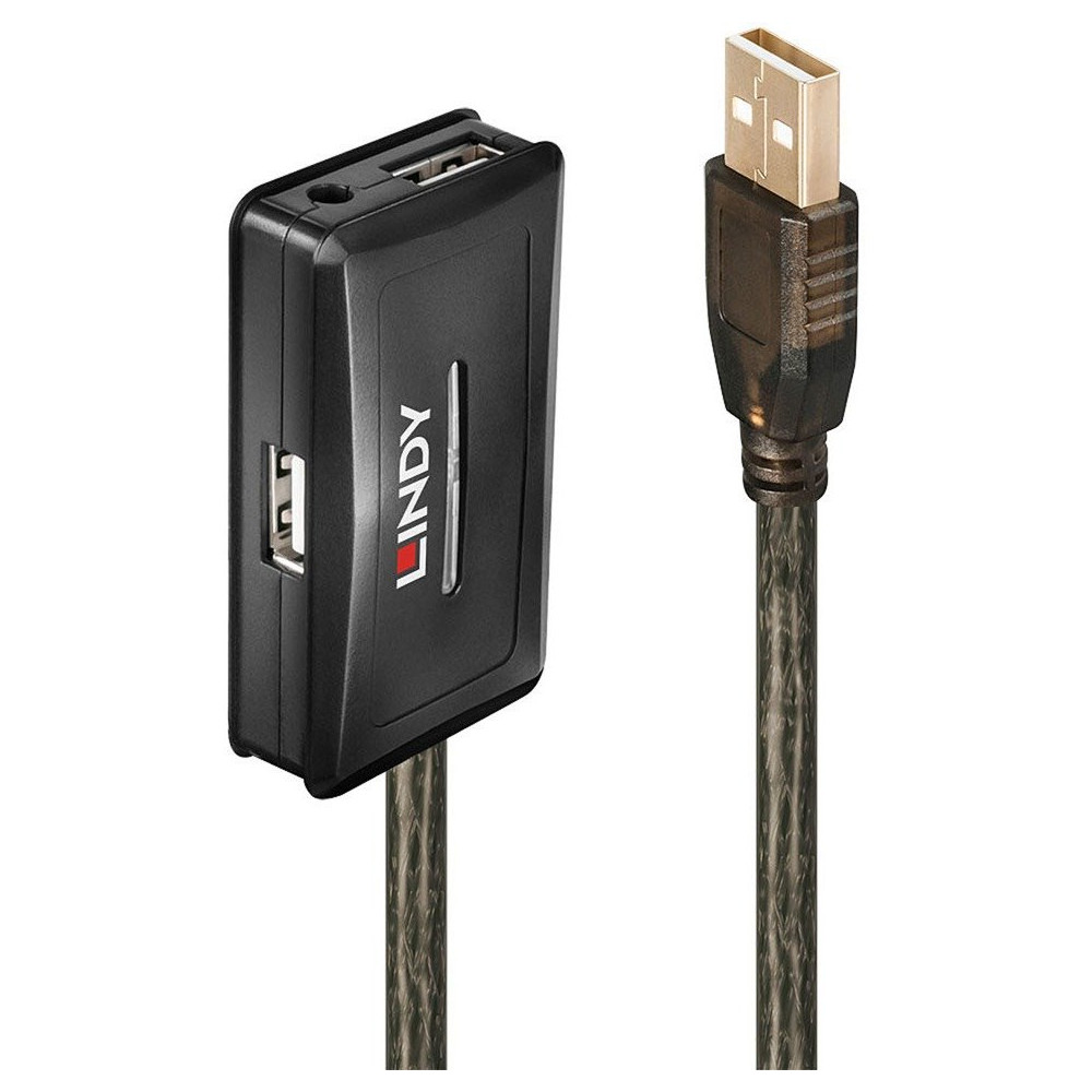 Lindy 42635 hub di interfaccia USB 2.0 480 Mbit/s Grigio, Hub USB