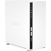 QNAP TS-233 server NAS e di archiviazione Tower ARM Cortex-A55 2 GB 0 TB QNAP QTS Bianco