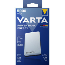VARTA Energy 5000 Polimeri di litio (LiPo) 5000 mAh Nero, Bianco, Powerbank