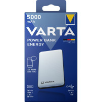 VARTA Energy 5000 Polimeri di litio (LiPo) 5000 mAh Nero, Bianco, Powerbank