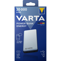VARTA Energy 20000 Polimeri di litio (LiPo) 20000 mAh Nero, Bianco, Powerbank