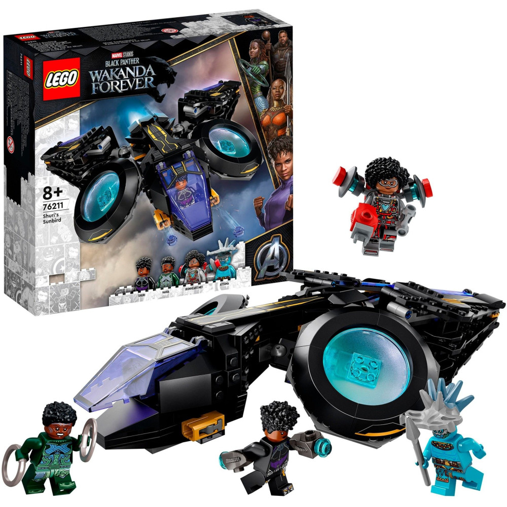 LEGO Marvel Super Heroes Sunbird di Shuri, Giochi di costruzione