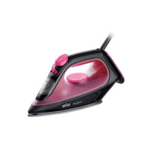 Braun TexStyle 1, ferro da stiro a vapore e secco, suola in ceramica, lunghezza del cavo: 1,9 m, vapore: 130 g/min, colore: nero