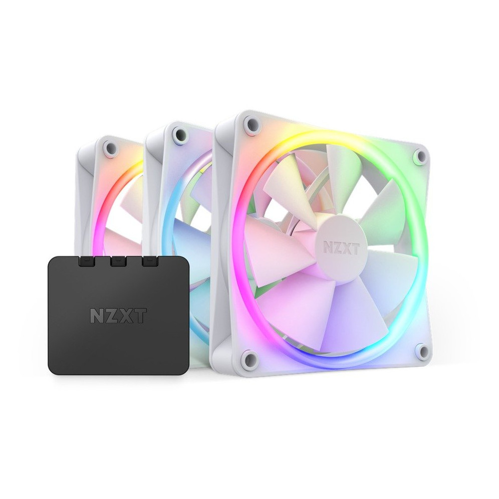 NZXT F120 RGB Triple Pack Case per computer Ventilatore 12 cm Bianco 3 pz, Ventola