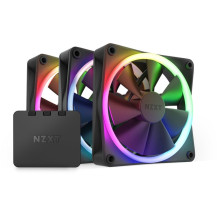 NZXT F120 RGB Triple Pack Case per computer Ventilatore 12 cm Nero 3 pz, Ventola
