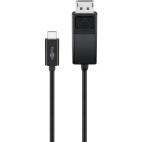 goobay 79295 cavo e adattatore video 1,2 m USB tipo-C DisplayPort Nero