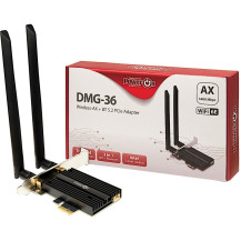 Inter-Tech DMG-36 Interno WLAN / Bluetooth 5400 Mbit/s, Adattatore Wi-Fi