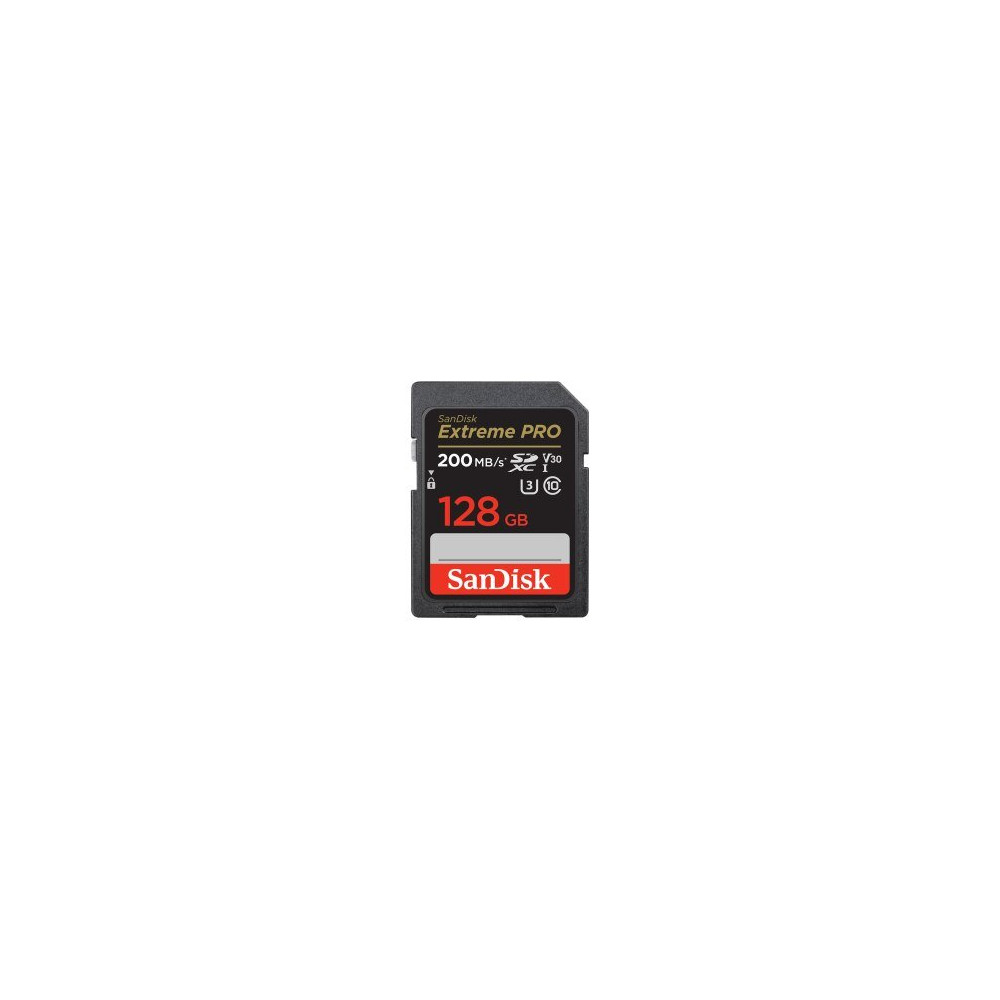 SanDisk Extreme PRO 128GB SDHC Memory Card 200MB/s 90MB/s UHS-I Class 10 U3 V30