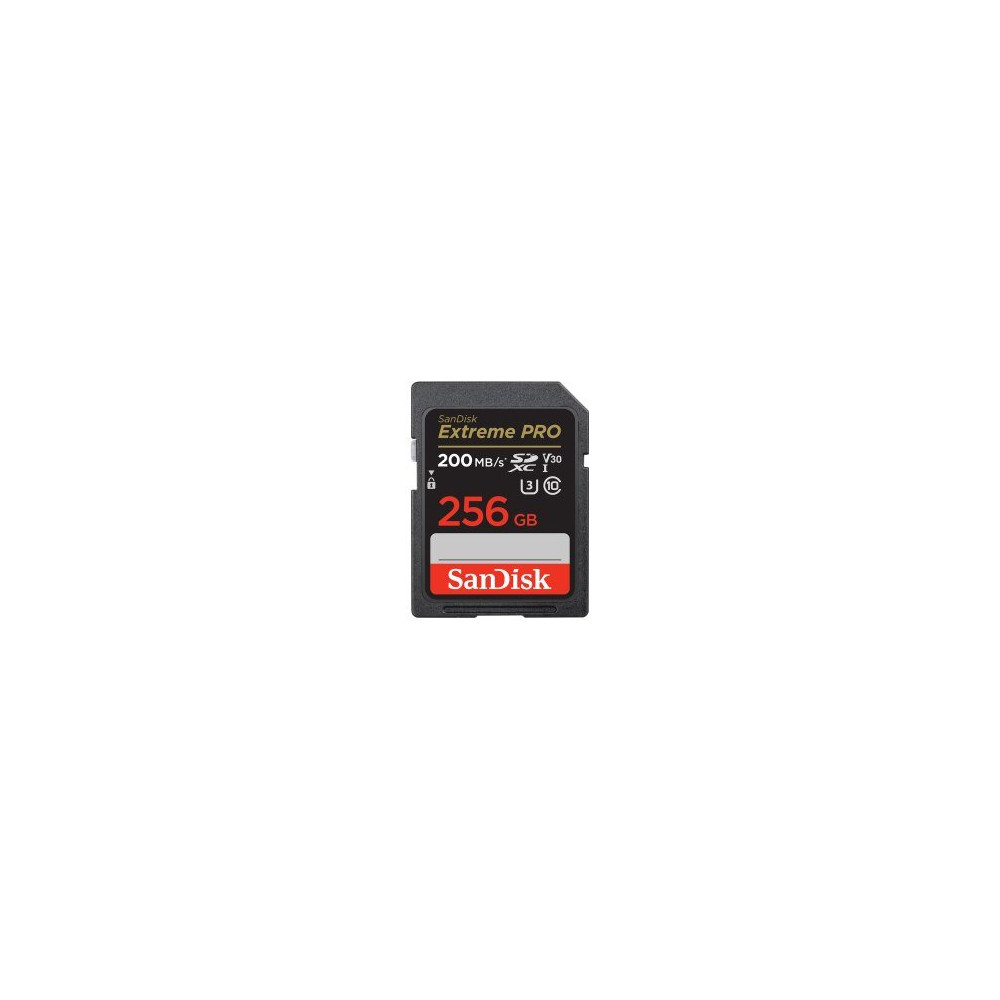 SanDisk Extreme PRO 256GB SDHC Memory Card 200MB/s 140MB/s UHS-I Class 10 U3 V30