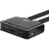 Lindy 42347 switch per keyboard-video-mouse (kvm) Nero, Switch KVM