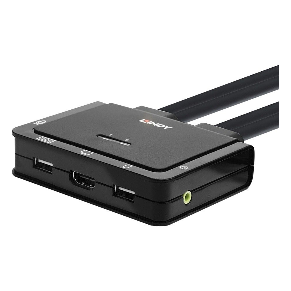 Lindy 42347 switch per keyboard-video-mouse (kvm) Nero, Switch KVM
