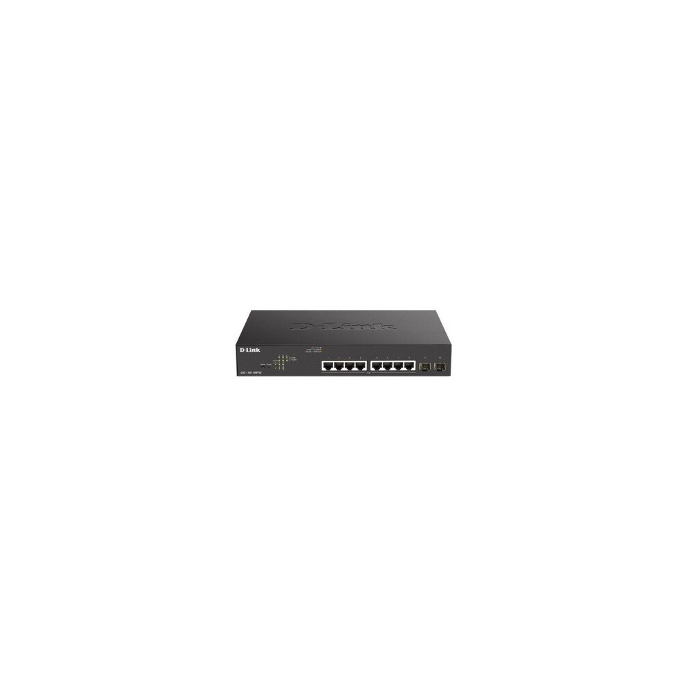 D-Link DGS-1100-10MPV2 Gestito L2 Gigabit Ethernet (10/100/1000) Supporto Power over Ethernet (PoE) 1U Nero