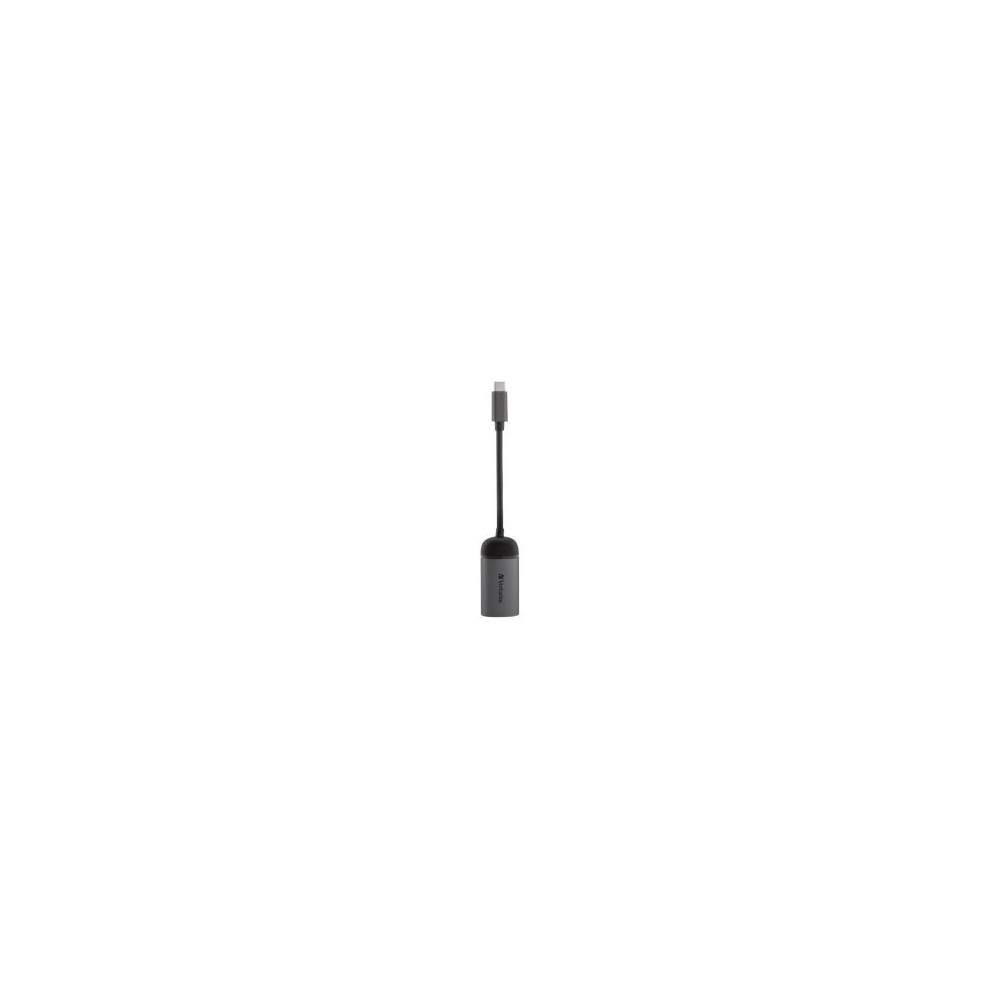 Verbatim 49146 - USB 3.2 Gen 1 (3.1 Gen 1) Type-C - RJ-45 - 1000 Mbit/s - Nero - Argento - Metallo - 0,01 m