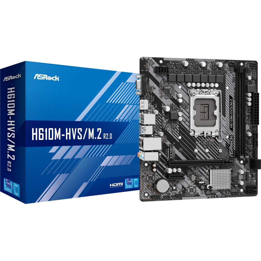 ASRock H610M-HVS/M.2 R2.0, Scheda madre