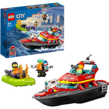 LEGO City Barca di soccorso antincendio, Giochi di costruzione