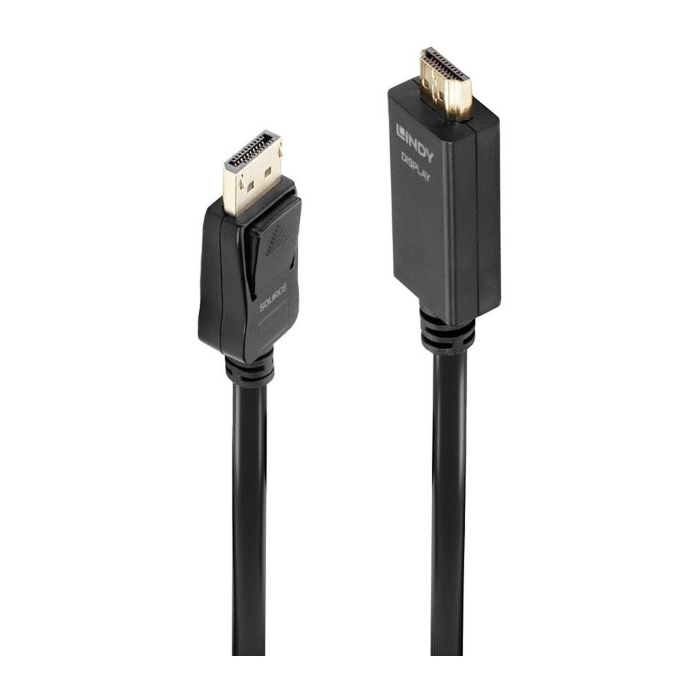 Lindy 36922 cavo e adattatore video 2 m DisplayPort HDMI tipo A (Standard) Nero