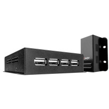 Lindy 42681 moltiplicatore di rete Ricevitore e trasmettitore di rete Nero, Estensione USB
