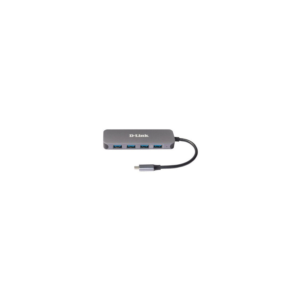 D-Link DUB-2340 hub di interfaccia USB tipo-C 5000 Mbit/s Grigio