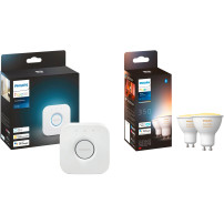 Philips Hue White Ambiance GU10 + Bridge, Lampada a LED