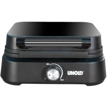Unold 48275 piastra per waffle 2 waffle 1500 W Nero, Cialde