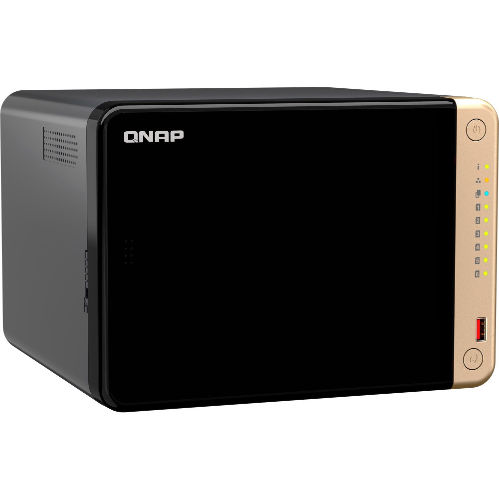 QNAP TS-664 NAS Tower Intel® Celeron® N5095 8 GB DDR4 0 TB QNAP QTS Nero, Bronzo