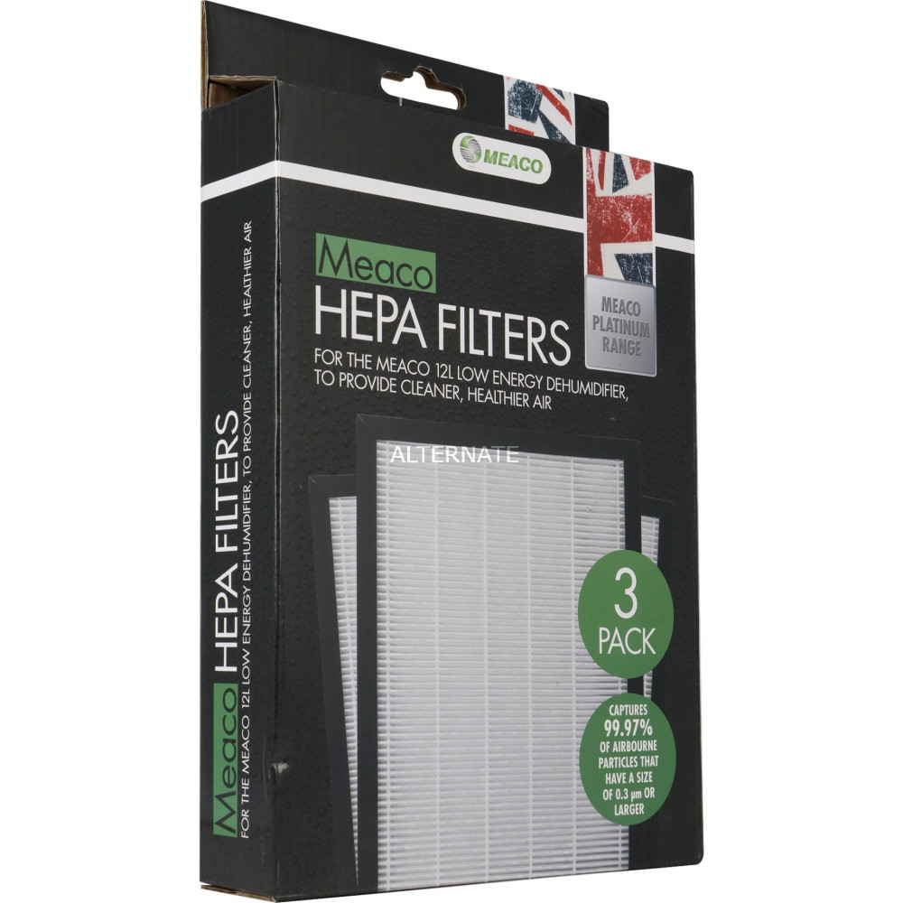 Meaco Platinum 12 filtro HEPA, 3 pezzi
