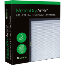 Meaco Dry Arete One Filtro HEPA H13 20L / 25L, 3 pezzi