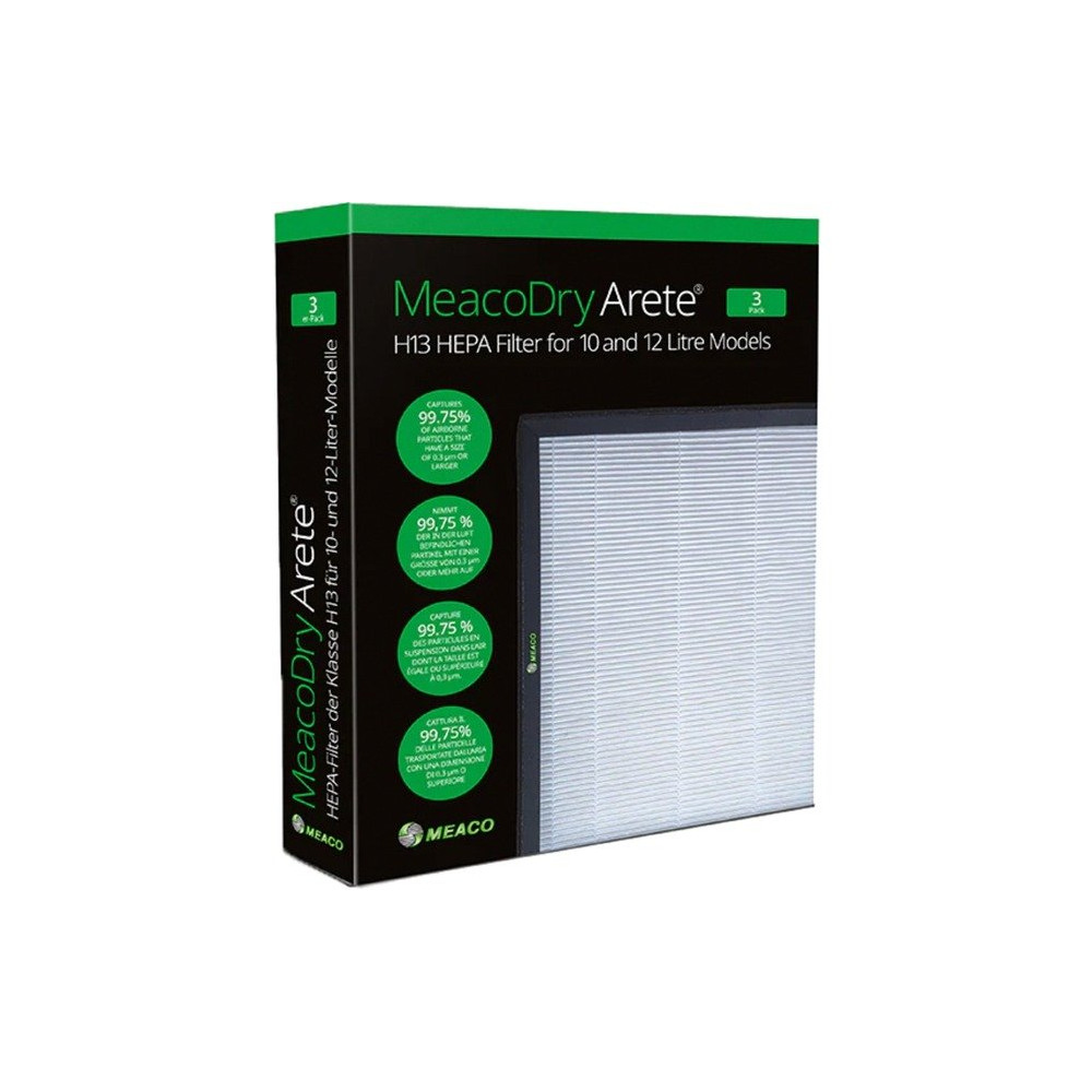 Meaco Dry Arete One Filtro HEPA H13 10L / 12L, 3 pezzi