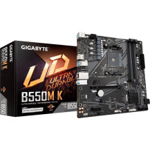 GIGABYTE B550M K Scheda madre - CPU AMD Ryzen 5000, fino a 4733 MHz DDR4, 1xPCIe 4.0 + 1xPCIe 3.0 M.2, LAN 1GbE, USB 3.2 Gen 1
