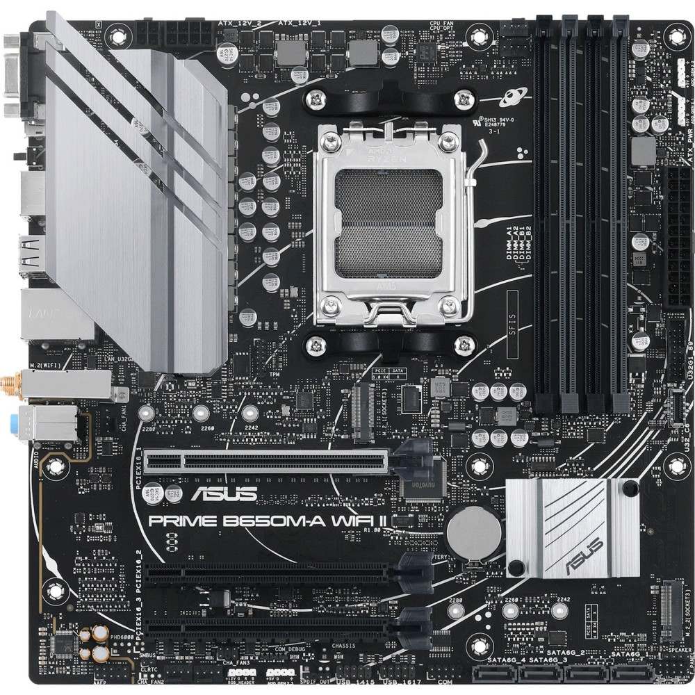 ASUS PRIME B650M-A WIFI II AMD B650 Socket AM5 micro ATX, Scheda madre
