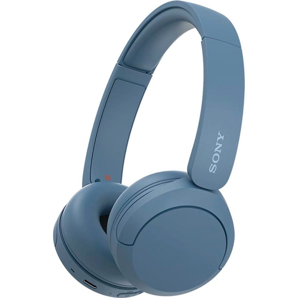 Sony Cuffie Bluetooth wireless WH-CH520 - Durata della batteria fino a 50 ore con ricarica rapida, stile on-ear - Blu