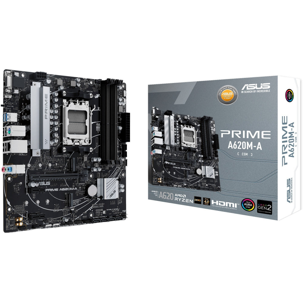 ASUS PRIME A620M-A-CSM AMD A620 Socket AM5 micro ATX, Scheda madre