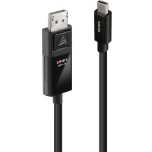 Lindy 43342 cavo e adattatore video 2 m USB tipo-C DisplayPort Nero