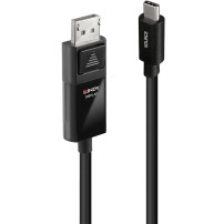 Lindy 43342 cavo e adattatore video 2 m USB tipo-C DisplayPort Nero