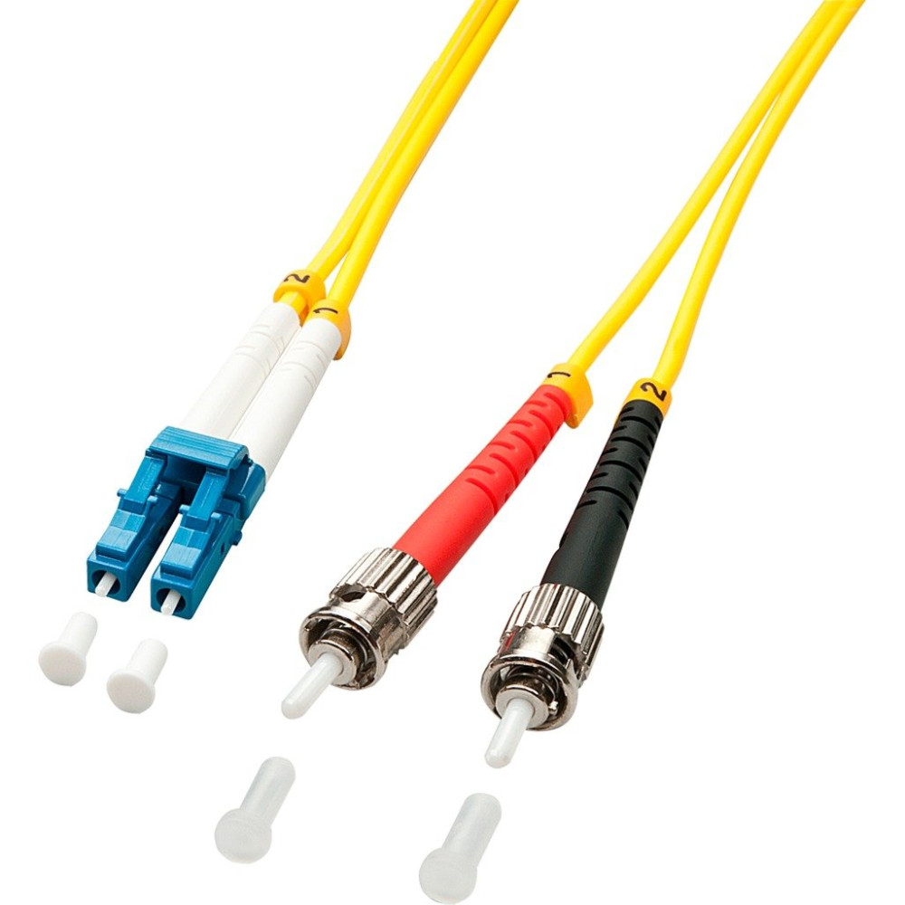 Lindy 2m LC/ST cavo InfiniBand e in fibra ottica Multicolore, Giallo