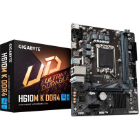 GIGABYTE H610M K DDR4 Scheda madre - Supporta processori Intel Core 14th Gen CPUs, 3+1+1 Phases Hybrid Power Design, up to 3200M
