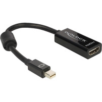 DeLOCK Adapter mini Displayport / HDMI 0,18 m HDMI tipo A (Standard) Nero, Adattatore