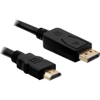 DeLOCK 82435 cavo e adattatore video 3 m HDMI Displayport Nero