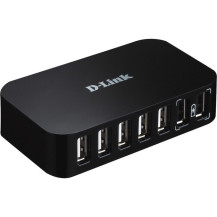 D-Link DUB-H7 USB 2.0 Type-B 480 Mbit/s Nero, Hub USB