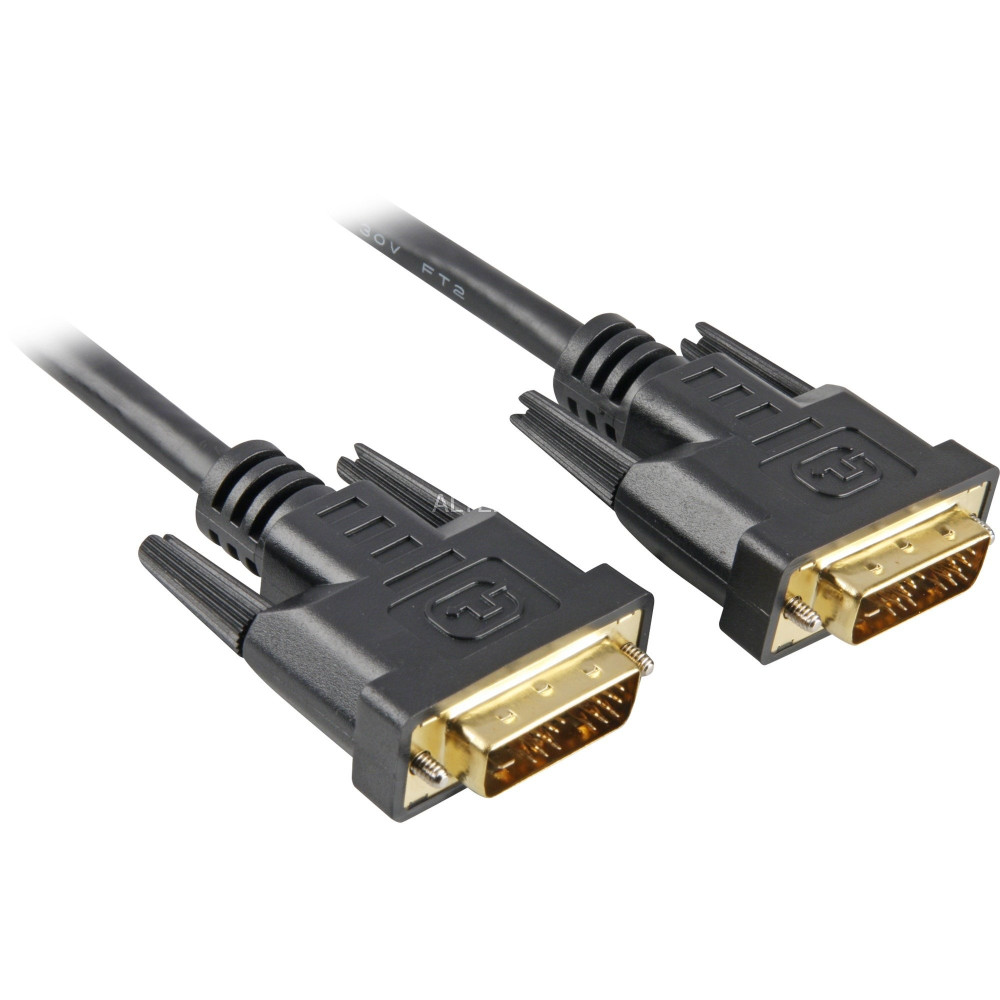 Sharkoon 5m DVI-D to DVI-D (18+1) cavo DVI Nero