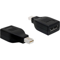 DeLOCK Displayport Adapter Displayport mini M Displayport FM Nero, Adattatore