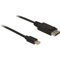 DeLOCK mini DP/DP 1.2 2 m Mini DisplayPort DisplayPort Nero, Adattatore