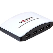 DeLOCK USB 3.0 External HUB 4 Port 5000 Mbit/s Nero, Bianco, Hub USB