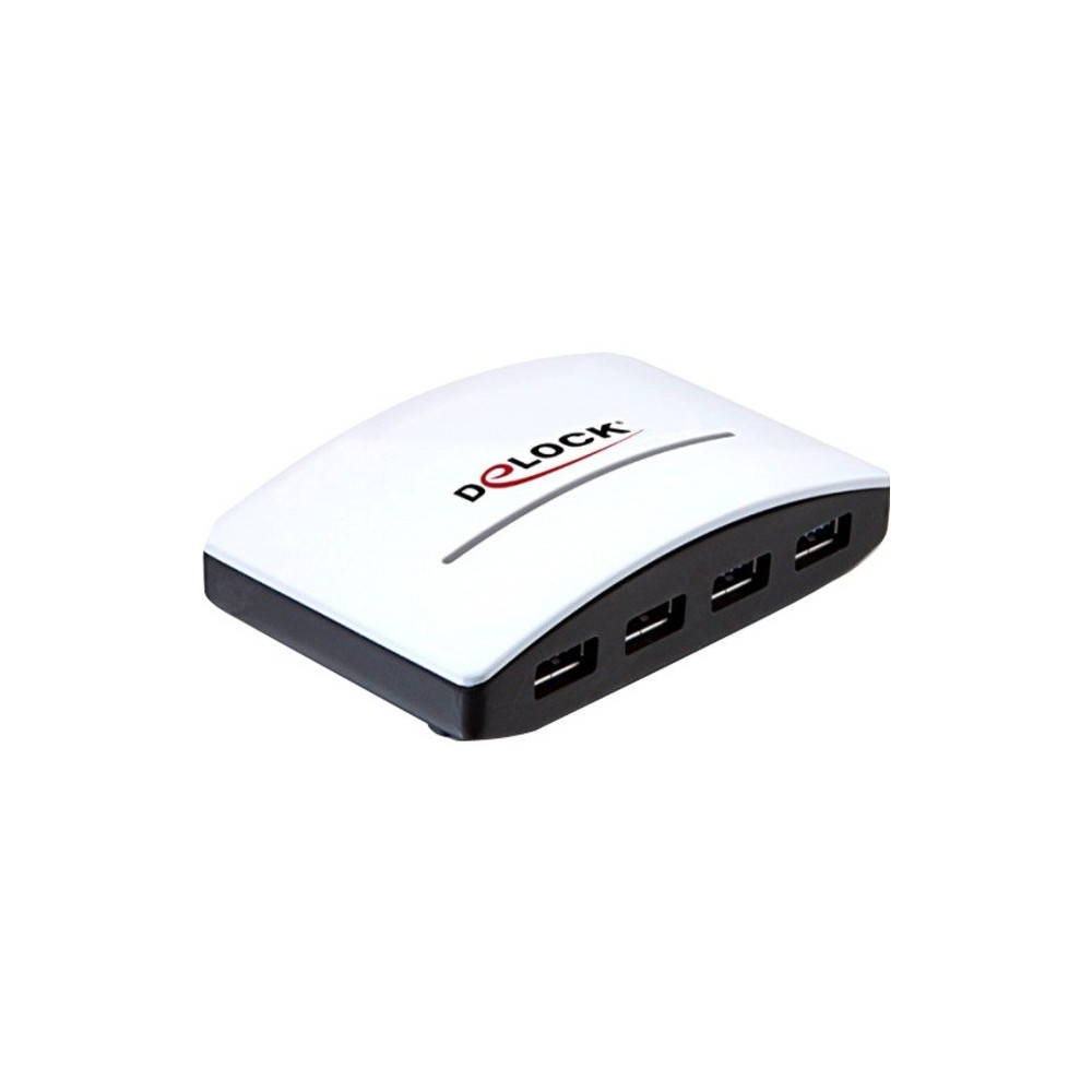 DeLOCK USB 3.0 External HUB 4 Port 5000 Mbit/s Nero, Bianco, Hub USB