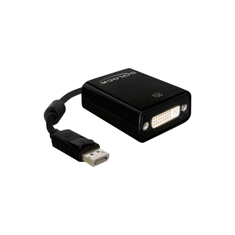 DeLOCK 61847 cavo e adattatore video 0,125 m DisplayPort DVI-I Nero