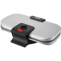 Unold 48241 piastra per waffle 2 waffle 1300 W Nero, Argento, Cialde