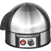Clatronic EK 3321 Pentolino per uova 7 uovo/uova 400 W Nero, Acciaio inossidabile, Cuociuova