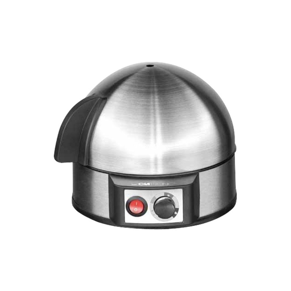 Clatronic EK 3321 Pentolino per uova 7 uovo/uova 400 W Nero, Acciaio inossidabile, Cuociuova