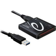 DeLOCK USB 3.0 Card Reader All in 1 lettore di schede USB 3.2 Gen 1 (3.1 Gen 1) Nero